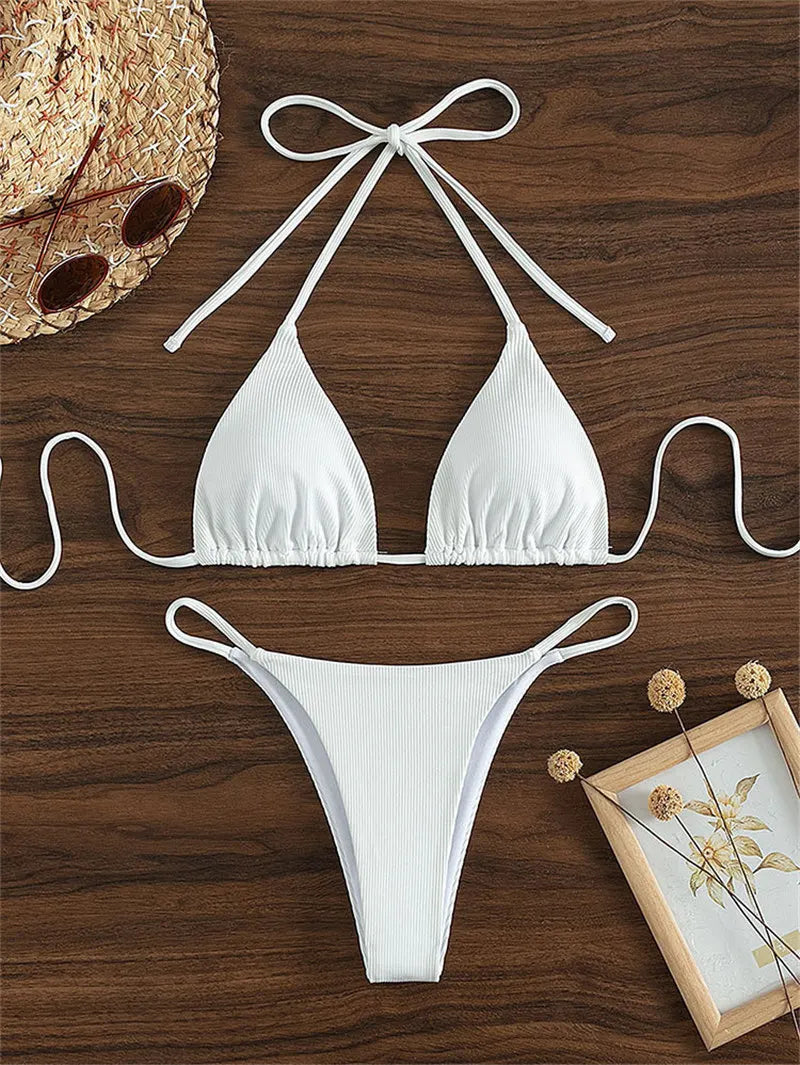 2025 Swimwear Women Beach Pad Bikini Swimsuit Maio Biquinis Femme Mujer Banador Badpak Dames Monokini Stroj kapielowy