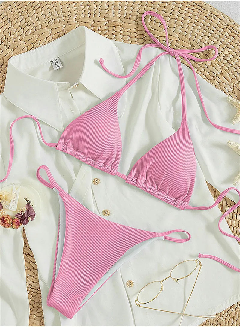 2025 Swimwear Women Beach Pad Bikini Swimsuit Maio Biquinis Femme Mujer Banador Badpak Dames Monokini Stroj kapielowy
