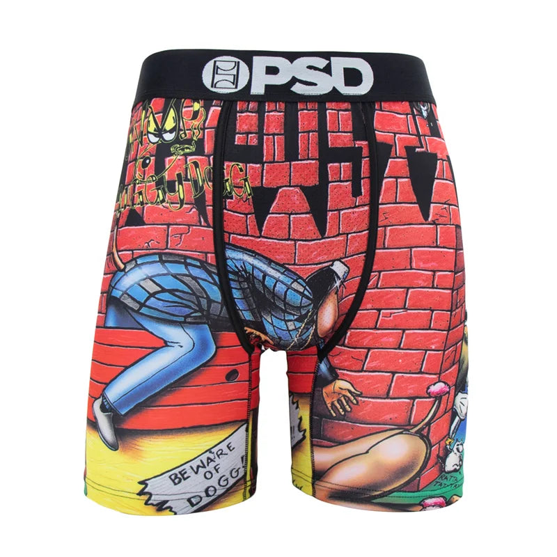 1Pcs Sexy Men Underwear Boxers Fashion Print Underpants Male Boxers Men's Panties Plus Size Breathable Man Boxer Briefs Trunks