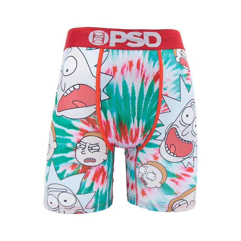 1Pcs Sexy Men Underwear Boxers Fashion Print Underpants Male Boxers Men's Panties Plus Size Breathable Man Boxer Briefs Trunks