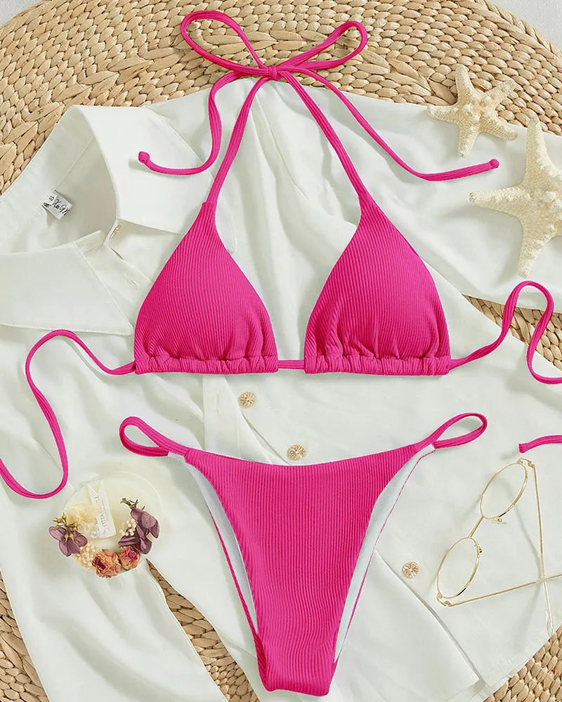 2025 Swimwear Women Beach Pad Bikini Swimsuit Maio Biquinis Femme Mujer Banador Badpak Dames Monokini Stroj kapielowy