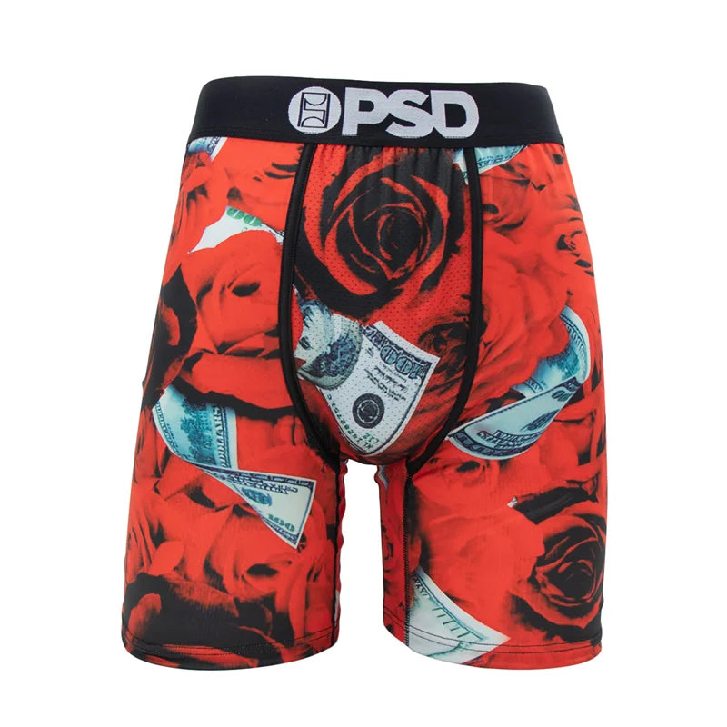 1Pcs Sexy Men Underwear Boxers Fashion Print Underpants Male Boxers Men's Panties Plus Size Breathable Man Boxer Briefs Trunks