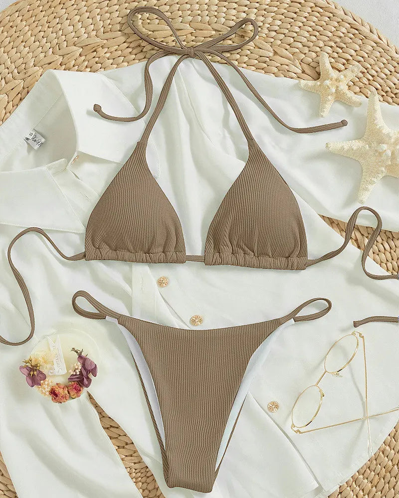 2025 Swimwear Women Beach Pad Bikini Swimsuit Maio Biquinis Femme Mujer Banador Badpak Dames Monokini Stroj kapielowy