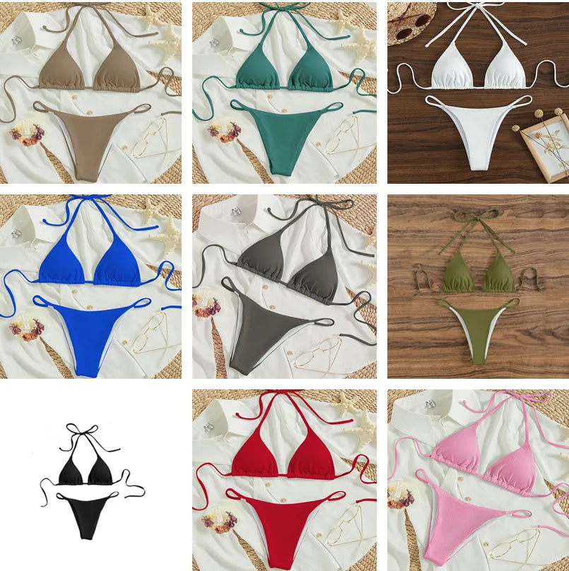 2025 Swimwear Women Beach Pad Bikini Swimsuit Maio Biquinis Femme Mujer Banador Badpak Dames Monokini Stroj kapielowy