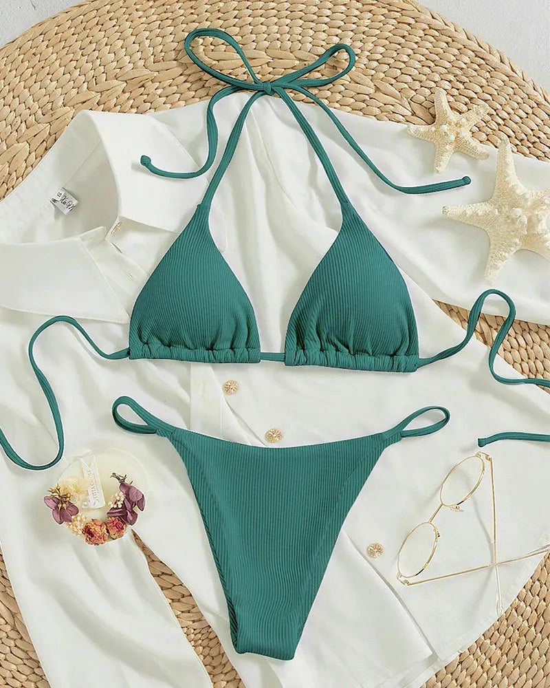 2025 Swimwear Women Beach Pad Bikini Swimsuit Maio Biquinis Femme Mujer Banador Badpak Dames Monokini Stroj kapielowy
