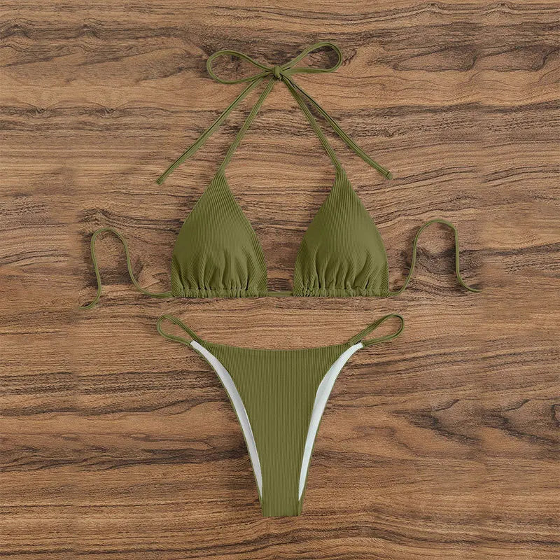 2025 Swimwear Women Beach Pad Bikini Swimsuit Maio Biquinis Femme Mujer Banador Badpak Dames Monokini Stroj kapielowy